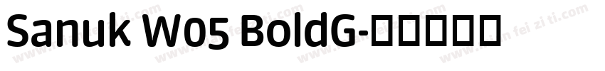 Sanuk W05 BoldG字体转换